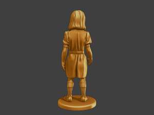 Ww2 Casual Girl CG1 001 3D 打印模型