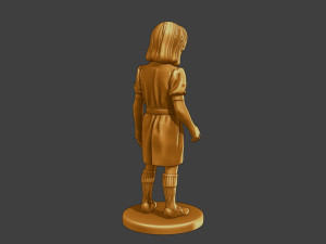 Ww2 Casual Girl CG1 001 3D 打印模型