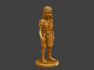 Ww2 Casual Girl CG1 001 3D 打印模型