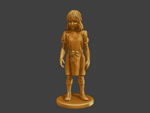 Ww2 Casual Girl CG1 001 3D Print Model