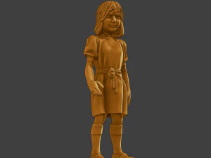 Ww2 Casual Girl CG1 001 3D Print Model