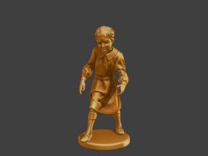 Ww2 Casual Girl CG1 002 3D Print Model