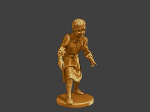 Ww2 Casual Girl CG1 002 Modello di stampa 3D