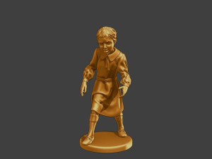 Ww2 Casual Girl CG1 002 Modello di stampa 3D