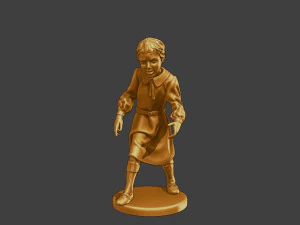 Ww2 Casual Girl CG1 002 3D Print Model
