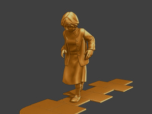 Ww2 Casual Girl CG1 003 3D Baskı Modeli