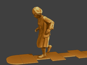 Ww2 Casual Girl CG1 003 3D Baskı Modeli