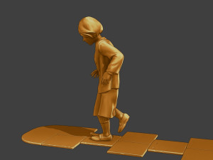 Ww2 Casual Girl CG1 003 3D Baskı Modeli