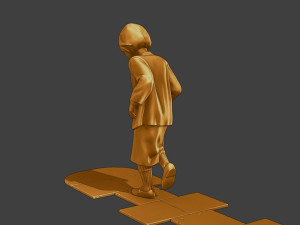 Ww2 Casual Girl CG1 003 3D Baskı Modeli
