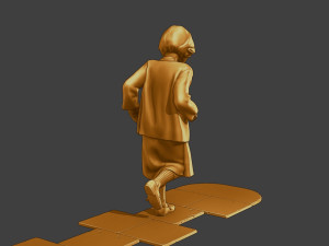 Ww2 Casual Girl CG1 003 3D Baskı Modeli
