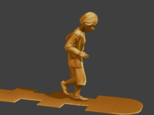 Ww2 Casual Girl CG1 003 3D Baskı Modeli