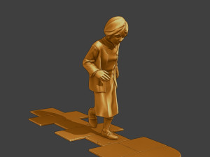 Ww2 Casual Girl CG1 003 3D Baskı Modeli