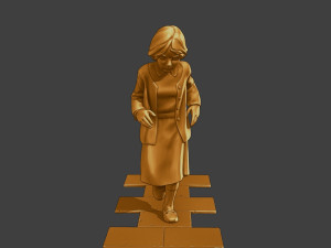 Ww2 Casual Girl CG1 003 3D Baskı Modeli