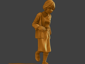 Ww2 Casual Girl CG1 003 3D Baskı Modeli