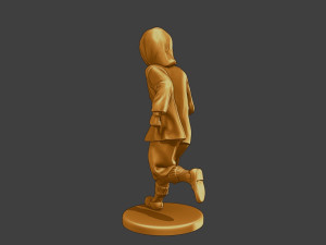 Ww2 Casual Girl CG1 004 Modello di stampa 3D