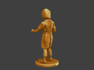 Ww2 Casual Girl CG1 007 Model do druku 3D