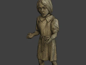 Segunda Guerra Mundial Menina Casual CG1 007 Modelo de Impressão 3D