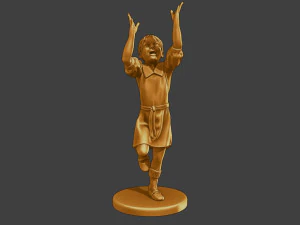 Ww2 Chica casual CG1 008 Modelo de impresión 3D