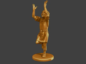 Ww2 Chica casual CG1 008 Modelo de impresión 3D