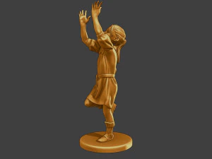 Ww2 Chica casual CG1 008 Modelo de impresión 3D