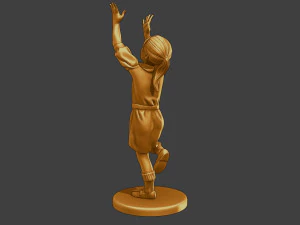 Ww2 Chica casual CG1 008 Modelo de impresión 3D