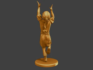 Ww2 Chica casual CG1 008 Modelo de impresión 3D