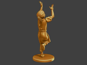 Ww2 Chica casual CG1 008 Modelo de impresión 3D