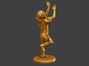 Ww2 Chica casual CG1 008 Modelo de impresión 3D