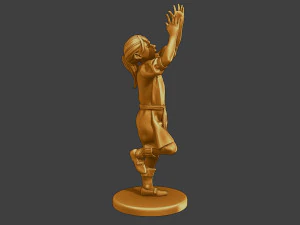 Ww2 Chica casual CG1 008 Modelo de impresión 3D