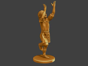 Ww2 Chica casual CG1 008 Modelo de impresión 3D