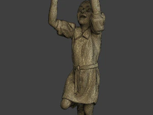 Ww2 Chica casual CG1 008 Modelo de impresión 3D