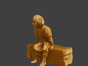 Ww2 Casual Girl CG1 009 3D Baskı Modeli