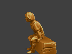 Ww2 Casual Girl CG1 009 3D Baskı Modeli
