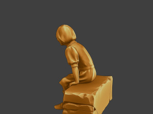 Ww2 Casual Girl CG1 009 3D Baskı Modeli