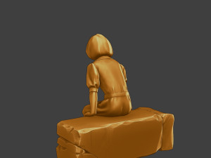 Ww2 Casual Girl CG1 009 3D Baskı Modeli