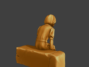 Ww2 Casual Girl CG1 009 3D Baskı Modeli