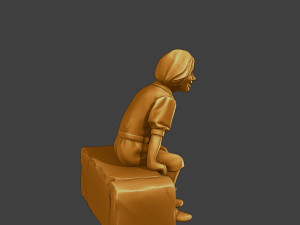 Ww2 Casual Girl CG1 009 3D Baskı Modeli