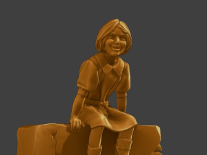 Ww2 Casual Girl CG1 009 3D Baskı Modeli