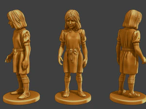 Ww2 Gadis Kasual CG1 Paket 1 Model Cetak 3D