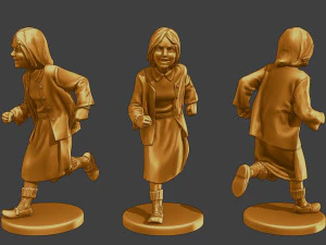 Ww2 Gadis Kasual CG1 Paket 1 Model Cetak 3D