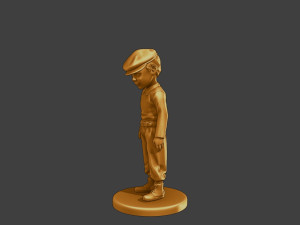 Ww2 Casual Little Boy CLB1 001 Modèles 3D en vedette
