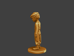 Ww2 Casual Little Boy CLB1 001 Modèles 3D en vedette