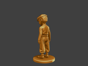 Ww2 Casual Little Boy CLB1 001 Modèles 3D en vedette