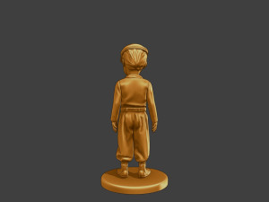 Ww2 Casual Little Boy CLB1 001 Modèles 3D en vedette