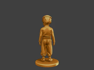 Ww2 L&auml;ssiger kleiner Junge CLB1 001 3D Druckmodell