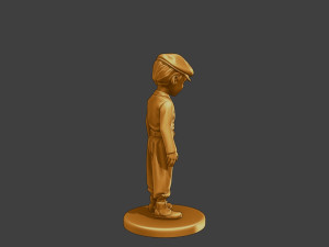 Ww2 Casual Little Boy CLB1 001 Modèles 3D en vedette