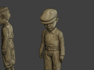 Ww2 Casual Little Boy CLB1 001 Modèles 3D en vedette