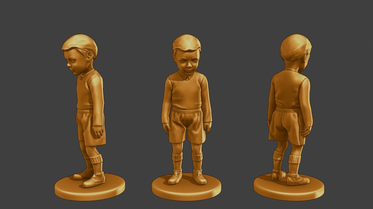 Ww2 Casual Little Boy CLB1 002 3D Принт Модель In Статуэтки 3DExport