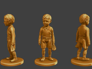 Ww2 L&auml;ssiger kleiner Junge CLB1 003 3D Druckmodell