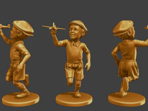 Ww2 Casual Ni&ntilde;o peque&ntilde;o CLB1 004 Modelo de impresión 3D